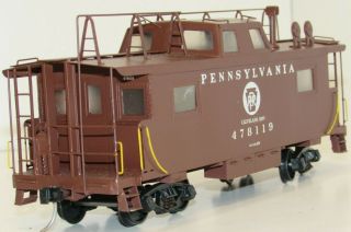 2 Rail O Scale,  Pennsylvania Caboose 478119,  Prr,  Brass,  Rare,  C - 7,  - Aj