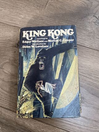 1976 Hardcover King Kong Book Edgar Wallace And Merian Cooper