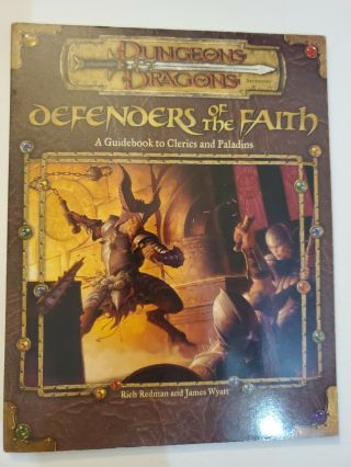 D&d 3e V3.  5 Defenders Of The Faith Vg/nm Dungeons And Dragons