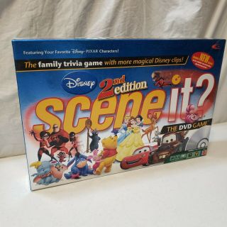 Disney Scene It? 2nd Edition Dvd Trivia Game 2007 Inc Pixar Characters Family