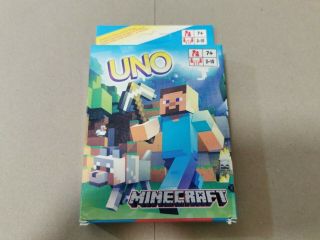 Uno Playing Cards Game Minecraft - Familly Card Board Game -