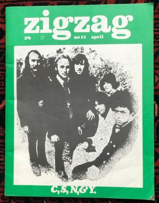 Zigzag No 11 April 1970 Crosby Stills Nash Young King Crimson Garfunkel Love