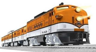 Lionel Trains Denver & Rio Grande Ski Train Locomotive And 3 Car Set