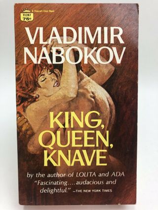 King,  Queen.  Knave Vladimir Nabokov Fawcett Crest Romance 1st Printing