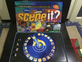 Disney Scene It? The Dvd Trivia Game 2nd Edition Set Mattel - Complete Family