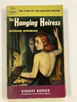 The Hanging Heiress Richard Wormser Vintage Mystery Sleaze Gga Paperback Signet