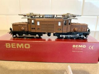 Bemo Hom 1255 137 Rhb Ge 6/6 Crocodile Electric Locomotive 407 Ln/obx Digital