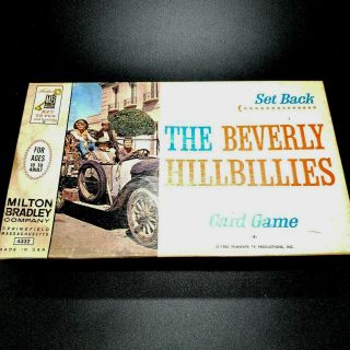 The Beverly Hillbillies Set Back Card Game Milton Bradley 1963 Complete