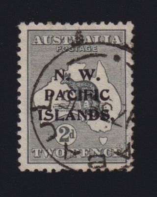 North West Pacific Islands Sc 1 (1915 - 6) 2d Grey Kangaroo Vf