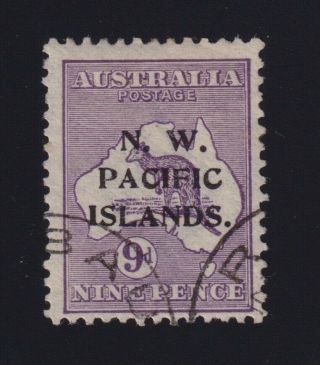 North West Pacific Islands Sc 5 (1915 - 6) 9d Violet Kangaroo