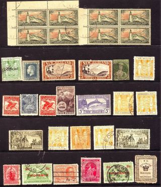 Old Pacific Islands Of Zealand Group & 1 Page Unsorted = 30,