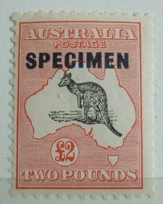 Australia Roo Sg 138s £2 Specimen,  Mvlh - Good Example.