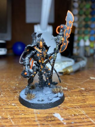 40k Necron Overlord—painted And Based