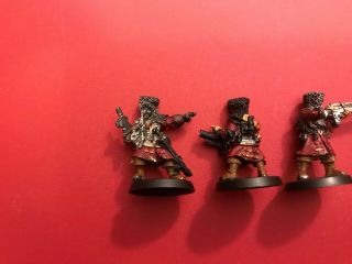 Warhammer 40k Painted Imperial Guard Vostroyan Army Squad Five Figures OOP Metal 2