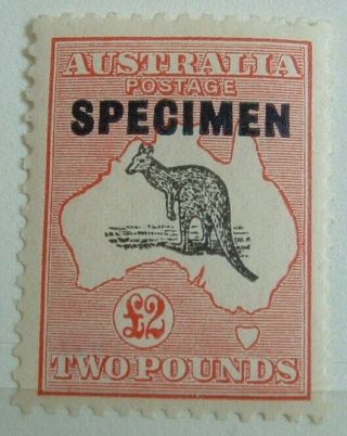 Australia Roo Sg 138s £2 Specimen,  Mvlh - Superbly Centred Very.