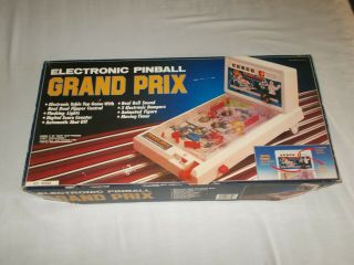Vintage 1989 Grand Prix Battery Operated Pinball Game Scientific Toys