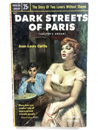 Dark Streets Of Paris Jean - Louis Curtis Popular 587 Gga 1st Printing