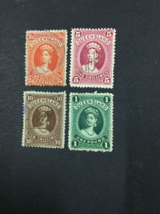 Momen: Queensland Stamps 1882/1900 Lot 5186