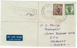 Bcof Japan Occupation 1947 6d And 1/ - On Airmail Cover To Australia
