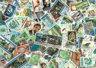 20 Grams Papua Guinea Charity Kiloware / Stamp Mixture.  Off Paper.  Hundreds