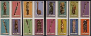 Aitutaki 1980 3rd South Pacific Festival Of Arts Imperf Plate Proofs Set Of 16