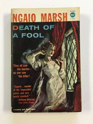 Death Of A Fool Ngaio Marsh Vintage Mystery Gga Paperback Avon
