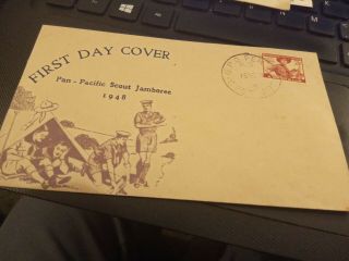 1948 Australia Pan Pacific Scout Jamboree Early First Day Cover Perth