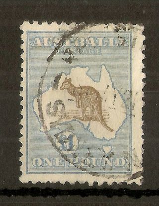 (h) Australia 1915 - 27 £1 Roo Sg44 Fine Cat£1600
