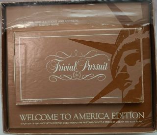 Trivial Pursuit Welcome To America Edition,  Statue Of Liberty 1886 - 1986