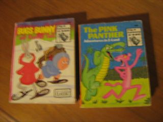 Two Vintage Paperback Whitman Big Little Books Bugs Bunny & Pink Panther