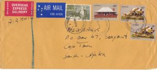 Australia 1957 & 73 Two Express Covers To South Africa & England