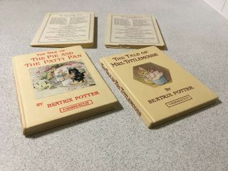 2 Vintage 1970s Beatrix Potter - The Peter Rabbit Books - With Dust Jackets