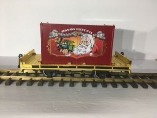 Lgb 44030 Christmas Container Car With Santa Claus
