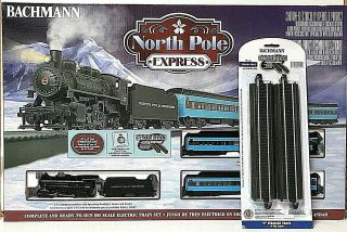 Bachmann North Pole Express Electric Train Set W/extra E - Z Track Ho Scale 00751