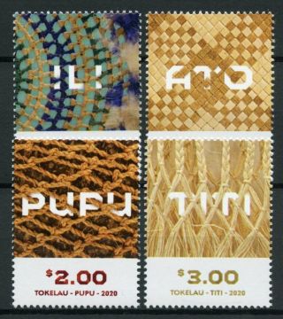 Tokelau Cultures & Traditions Stamps 2020 Mnh Weaving Arts & Crafts 4v Set