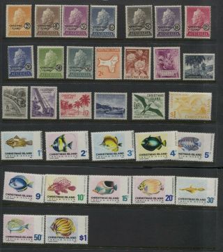 Christmas Island 1958 - 1980 Sc 1 - 94 Mnh Og Cv $92.  75