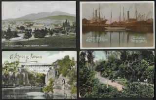 6x Real Photo Postcards From Tasmania C.  1900 - 10 Incl.  Hobart Launceston