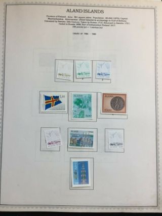 Tcstamps 36x Pages Old Aland Islands Postage Stamps 726