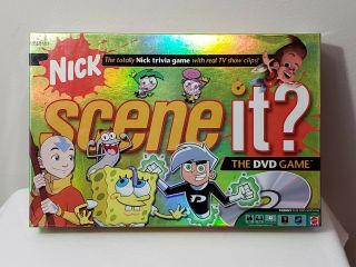 Nick Scene It Dvd Game,  Nickelodeon Mattel 2006 Spongebob Angelica,  Complete