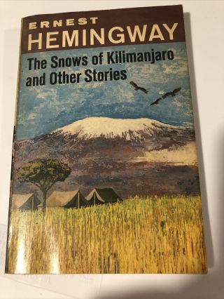 Antique Book “the Snows Of Kilimanjaro And Other Stories” By Ernest Hemingway