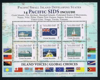 Cook Islands Pacific Small Island Developing States (sids) Ships Mini - Sheet