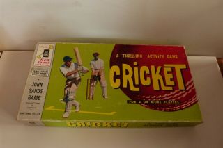 1960 John Sands Cricket A Thrilling Activity Game.  Complete