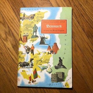 Vintage American Geographical Society Around The World Program Book Denmark