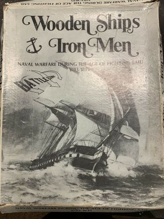 Wooden Ships & Iron Men Battleline Publications 1974 Punched Game