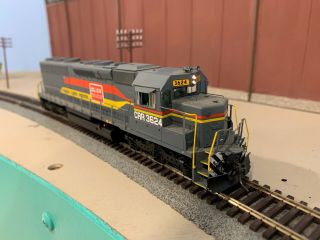 Ho Scale Athearn Genesis Sd45 - 2 Family Lines / Clinchfield Unit Crr3624 With No
