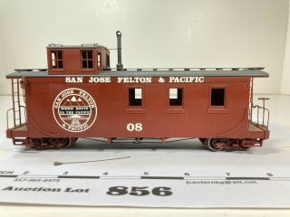 856 Pacific Fast Mail Pfm D&rgw Round Roof Caboose On3 Brass 2 Rail Painted