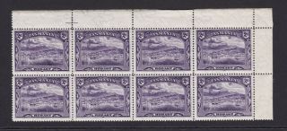 Tasmania.  1899 - 1900.  Sg 231,  2d Deep Violet,  Block Of Eight.  Unmounted.
