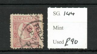 Zealand 1873 1/2d Pale Dull Rose Perf 12.  5 Sg144 Sg Cv £90