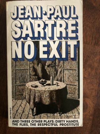No Exit & 3 Other Plays By Jean - Paul Sartre Vintage Books 1976
