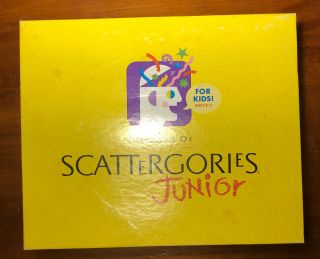 Scattergories Junior Jr Game - Vintage 1989 Milton Bradley Game For Kids